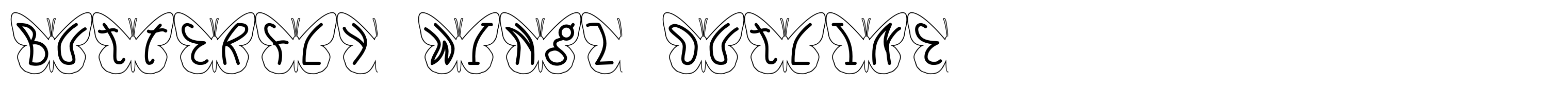 Butterfly Wingz Outline